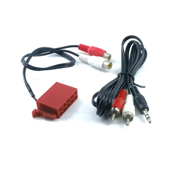 Для Volkswagen Фольксваген Ауди Шкода установите красный кабель головного устройства Blapunkt ISO порт 10Pin разъем 2RCA Адаптер аудиокабеля
