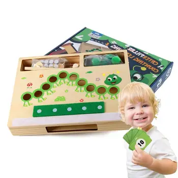 Монтессори-Считалка Для детей, Считающая Гусениц, Обучающая игрушка для дошкольного обучения математике, Сложению и вычитанию, Montessori STEM