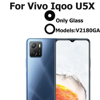Оригинальный стеклянный объектив задней камеры для Vivo IQOO U5 U5e U5x с клейкой наклейкой, Запчасти для ремонта