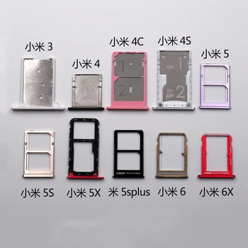 Двойной Держатель Слота Для Xiaomi 5 5S Plus 6 Лоток Для SIM-карт Гнездо для Чтения SD-карт