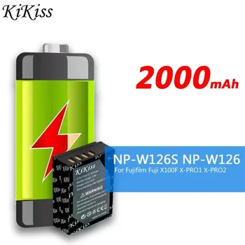 Батарея KiKiss NP-W126S NP-W126 2000 мАч для Fujifilm Fuji X100F X-PRO1 X-PRO2 X-A1 X-A2 X-A3 X-A10 X-E1 X-E2 X-E2S X-E3
