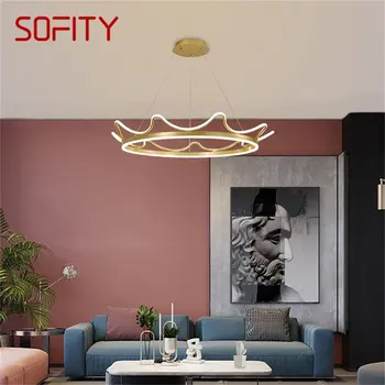 Подвесные светильники SOFITY Nordic, Золотая Корона, Современный роскошный светодиодный светильник для украшения дома