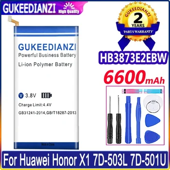 HB3873E2EBW Аккумулятор Емкостью 6600 мАч для Huawei Honor X1 7D-503L 7D-501U Batteria + Бесплатные Инструменты