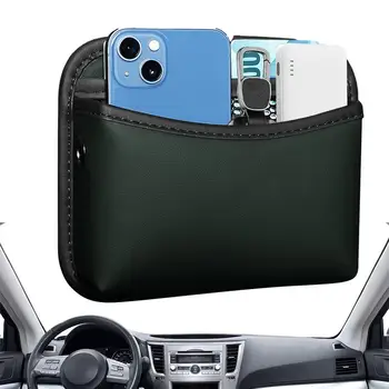 Боковая коробка для автокресла, сумка для хранения в автомобиле на заднем сиденье Для основного и пассажирского сидений, универсальная самоклеящаяся коробка для хранения на центральной консоли.