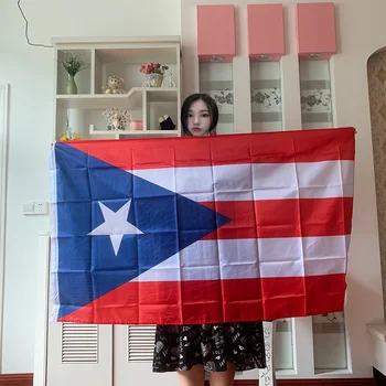 zwjflagshow флаг Пуэрто-Рико Флаг 3ft x 5ft PR Флаг Пуэрто-Рико Полиэстер стандартный Флаг Висит Баннер Для Украшения