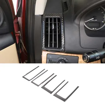 Для Land Rover Freelander 2 2007-2012, Вентиляционное отверстие центрального управления автомобиля, декоративная рамка, наклейка, Аксессуары для интерьера из мягкого углеродного волокна
