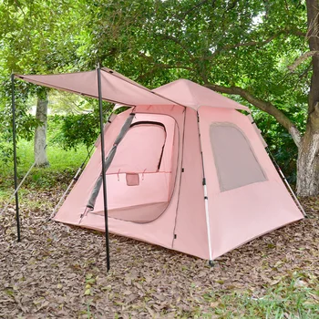 Автоматическая палатка для 3-4 человек, ветро- и непромокаемая палатка для ворот, переносной кемпинг, кемпинг