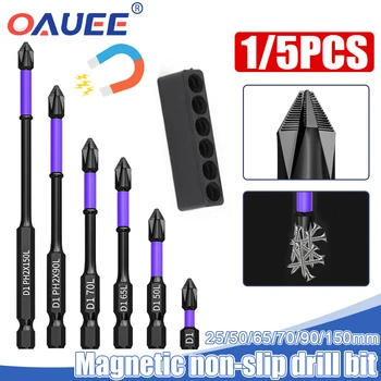 Oauee Магнитная электрическая дрель с ударной головкой D1, крестовая отвертка, набор отверток с нескользящей головкой высокой твердости, Oauee Magnetic D1.
