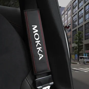 Для Opel Mokka, защитный чехол для ремня безопасности салона автомобиля из воловьей кожи, 1 шт. для автомобиля Opel Mokka, автоаксессуары