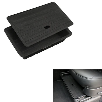 Ящик для хранения под сиденьем автомобиля для Tesla Model Y, лоток-органайзер для передних и задних сидений, коробка для хранения стекающихся предметов в салоне автомобиля