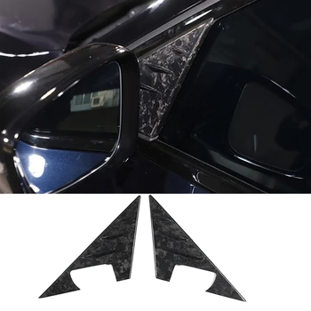 Наклейки для отделки передней стойки автомобиля с кованым рисунком, Треугольные Наклейки для отделки BMW 3 серии G20 2020-2023, Аксессуары для отделки