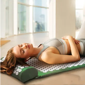 Коврик для йоги ZK30, Массажный коврик, Нескользящая подушка для точечного массажа, подушка для снятия боли в теле, подушка для упражнений для фитнеса, пилатеса, подарочный пакет, аппликатор