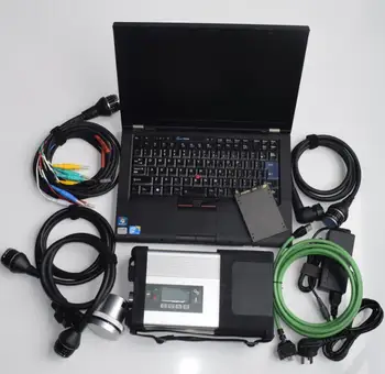 MB star diagnosis c5 win10 System Compact5 super SSD программное обеспечение V2023.12 sprinter 90% Новый ноутбук T410 i5 cpu диагностический OBD инструмент