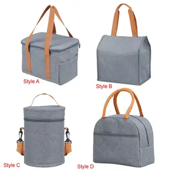 Изолированные сумки для ланча из ткани Оксфорд, легкая портативная сумка для ланча, органайзер, ланч-боксы для кемпинга, пеших прогулок, пикника на открытом воздухе