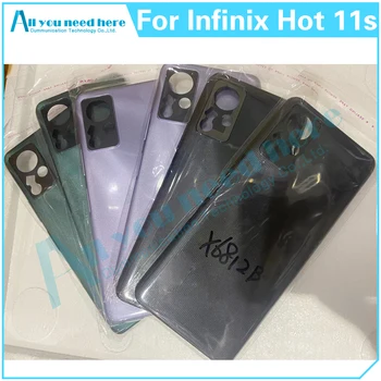 6,78 Дюйма Для Infinix Hot 11s X6812B Задняя Крышка Дверного корпуса Задняя Крышка Для Hot11s Замена Крышки Батарейного Отсека
