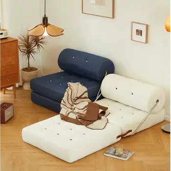 Модульные скандинавские татами SofaComfort и универсальность, раскладывающиеся в односпальный диван-кровать для умиротворения гостиной