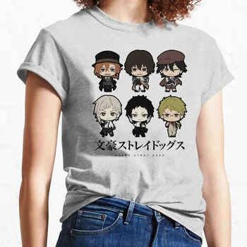 Bungou Stray Dogs футболка Chuuya Nakahara женская летняя футболка для девочек y2k harajuku дизайнерская одежда