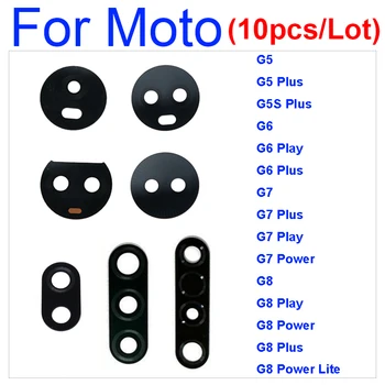 10 Шт./лот Задняя Камера Стеклянный Объектив Для Moto G5 G5S G6 G7 G8 Plus G6 G7 G8 Play G7 G8 Power Lite С Клеевой Наклейкой