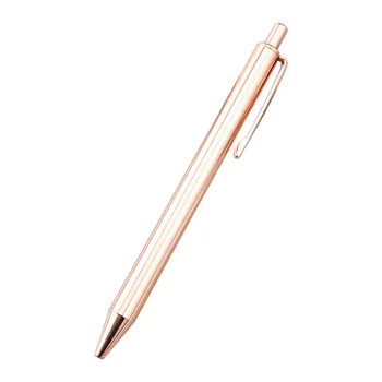 60ШТ Металлическая шариковая ручка из розового золота с пользовательским логотипом, Канцелярские принадлежности, бизнес-подарок, надпись с выгравированным именем, Школьные и офисные принадлежности