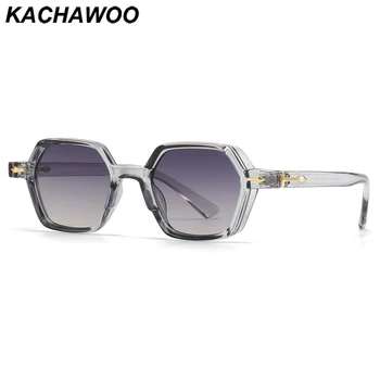 Kachawoo шестиугольные солнцезащитные очки мужские серые коричневые черные многоугольные ретро солнцезащитные очки для женщин трендовый Европейский стиль унисекс аксессуары