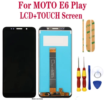 Для Motorola Moto E6 Play XT2029 полноэкранный ЖК-дисплей с сенсорным цифрователем в сборе с заменой рамки