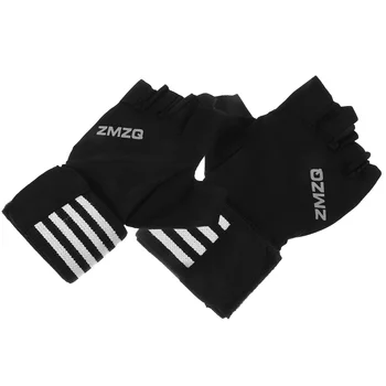1 пара Спортивных Перчаток Противоскользящие Велосипедные Перчатки Перчатки Для Подъема Спортивные Перчатки На полпальца Тренировочные Перчатки