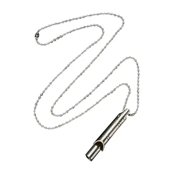 Свисток для выживания Наружное ожерелье Свисток с длинной цепочкой Легкий многоцелевой для устройства чрезвычайных ситуаций кемпинга спорта