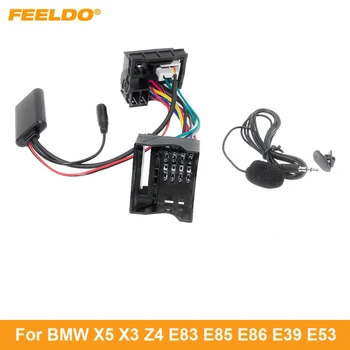 FEELDO Автомобильный Модуль Bluetooth AUX-in Аудио MP3 Музыкальный Адаптер 16Pin Стерео Жгут Проводов Для BMW X5 X3 Z4 E83 E85 E86 E39 E53