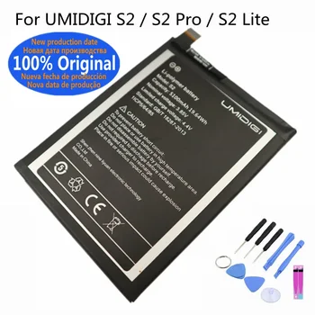 Оригинальный аккумулятор UMI емкостью 5100 мАч для мобильного телефона UMIDIGI S2/S2 Pro/S2 Lite, сменный аккумулятор для мобильного телефона Bateria + инструменты