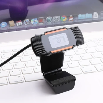 Мини-USB 2.0 Веб-камера для записи видео с разрешением 720P HD В веб-камере с микрофоном С возможностью поворота двухстороннего аудиовыхода для настольного компьютера ПК