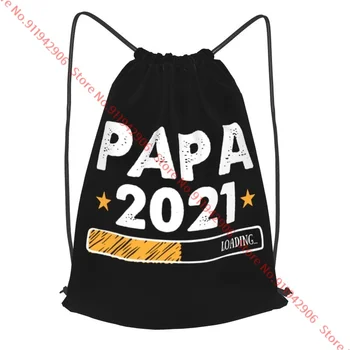 Будущий папа 2021, крутой муж на День отца, рюкзак на шнурке, гимнастическая сумка с художественным принтом, спортивная сумка для бега на открытом воздухе.