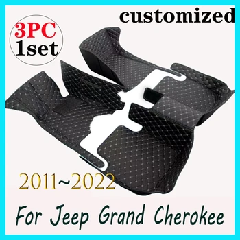 Автомобильные коврики для Jeep Grand Cherokee WK WK2 2011 2012 2013 2014 2015 2016 2017 2018 2019 2020 2021 2022 Специальные автоматические накладки для ног