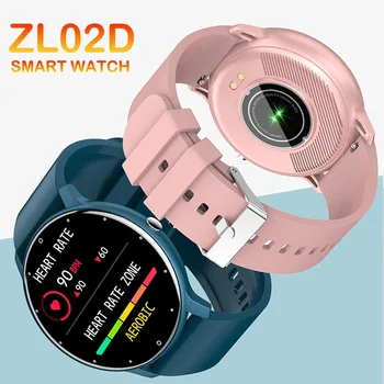 Мужские смарт-часы ZL02D с сенсорным экраном 1,28 дюйма, фитнес-трекер, водонепроницаемый пульсометр, спортивные умные часы для женщин для IOS Android