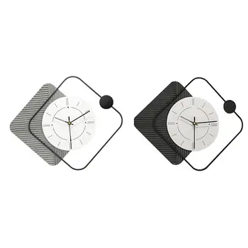 Креативные акриловые настенные часы с не тикающим орнаментом, бесшумно подвешенные для прихожей