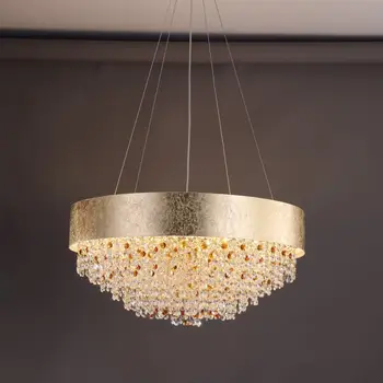 Современная роскошная дизайнерская люстра для столовой, прихожей, гостиной, хрустальный подвесной светильник, яркое освещение кухни cristal Lustre