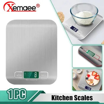 Высокоточные кухонные весы с жидкокристаллическим электронным измерительным цифровым дисплеем, портативные весы для выпечки весом 10 кг, инструменты для взвешивания молока и кофейных зерен.