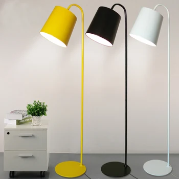 Угловой торшер Nordic LED, светодиодный напольный светильник, Цветная лампа для спальни, современное освещение, Клубный домашний декор, угловая стоячая лампа