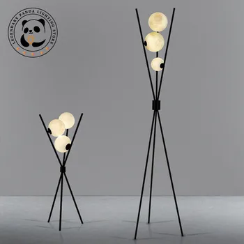 Современный светодиодный торшер 3D Moon Настольный светильник для гостиной, прикроватный светильник для спальни, лампа-тренога, декор для кабинета в лофте, настольная лампа