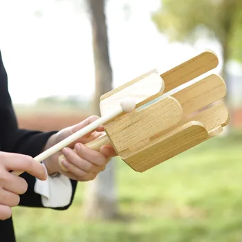 8 Звуковых трубчатых ударных инструментов Деревянная детская мультизвуковая трубка с молотком Инструмент для раннего обучения детей Игрушки-подарки