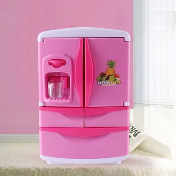 Yh218-1 Бытовой Холодильник, Имитирующий Детскую Мелкую Бытовую технику, Игрушки Для мальчиков и девочек, Музыкальное сопровождение с подсветкой