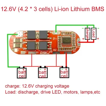 BMS 1S 2S 10A 3S 4S 5S 25A BMS 18650 Литий-ионный Lipo Литиевый Аккумулятор Модуль Защиты Печатной Платы PCB PCM 18650 Lipo Зарядное Устройство BMS