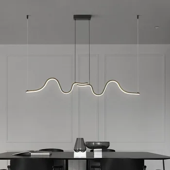 Современная минималистичная светодиодная потолочная люстра для стола, столовой, кухни, бара, подвесное освещение, подвесные декоративные лампы для помещений
