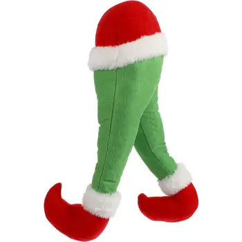 1 шт Плюшевые Праздничные Подвесные Украшения Санта-Клаус Подвесные Ножки Декор Санта-Клаус Пинающие Ножки Рождественские Ножки Санта-Клауса