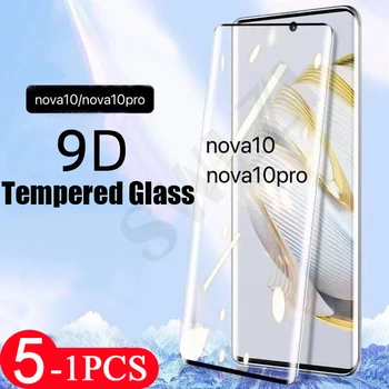 5/3/1pcs 9D чехол из закаленного стекла Для Huawei nova 10 9 8 7 pro SE Молодежный протектор экрана телефона 8i 10z защитная пленка смартфона