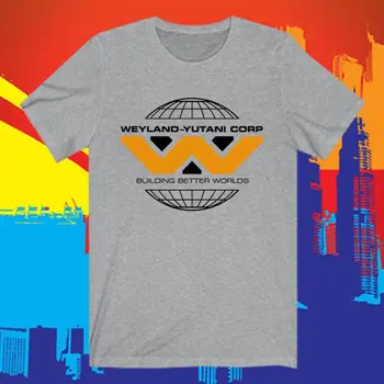 Серая мужская футболка Weyland Yutani Corp, размер S-5XL