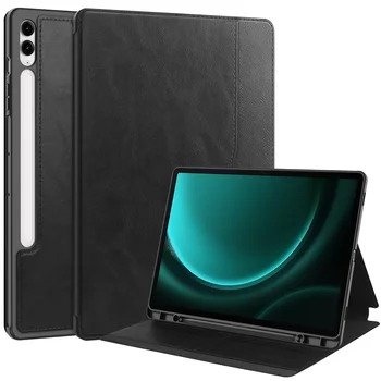 Чехол для планшета из искусственной кожи Samsung Galaxy Tab S9 FE Plus Case 12,4 дюйма 2023 Чехол для Tab S9 FE + 12,4 