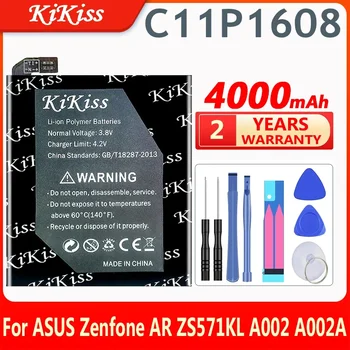Kikiss C11P1608 Сменный Аккумулятор для ASUS Zenfone AR ZS571KL A002 A002A Мобильные Запчасти Для Телефонов Аккумуляторные Батареи Мобильных Телефонов