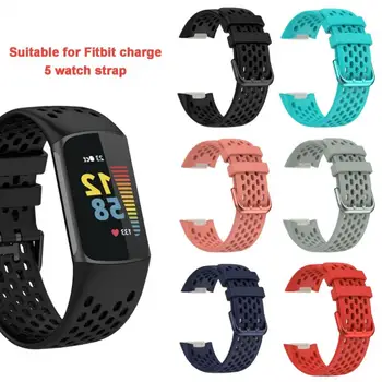 Ремешок Для Браслета Fitbit Charge 5, Силиконовые Спортивные Сменные Аксессуары, Новый Ремешок Для Наручных Часов Fitbit Charge 5, Ремешок Для Часов