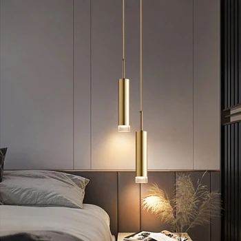 Современный подвесной светильник Fumi Кухонный светильник LED Gold Mini Pendant Lighting для кухонного островка, прикроватного столика в спальне, маленького Penda