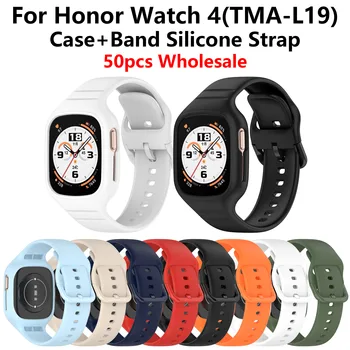 50 шт. оптом Силиконовый ремешок для Honor Watch 4 TMA-L19, защитный чехол, браслет, ремешок для часов Honor Watch 4, сменный ремешок